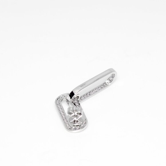 Diamond Double Circlet Earrings - Picture 6 of 7